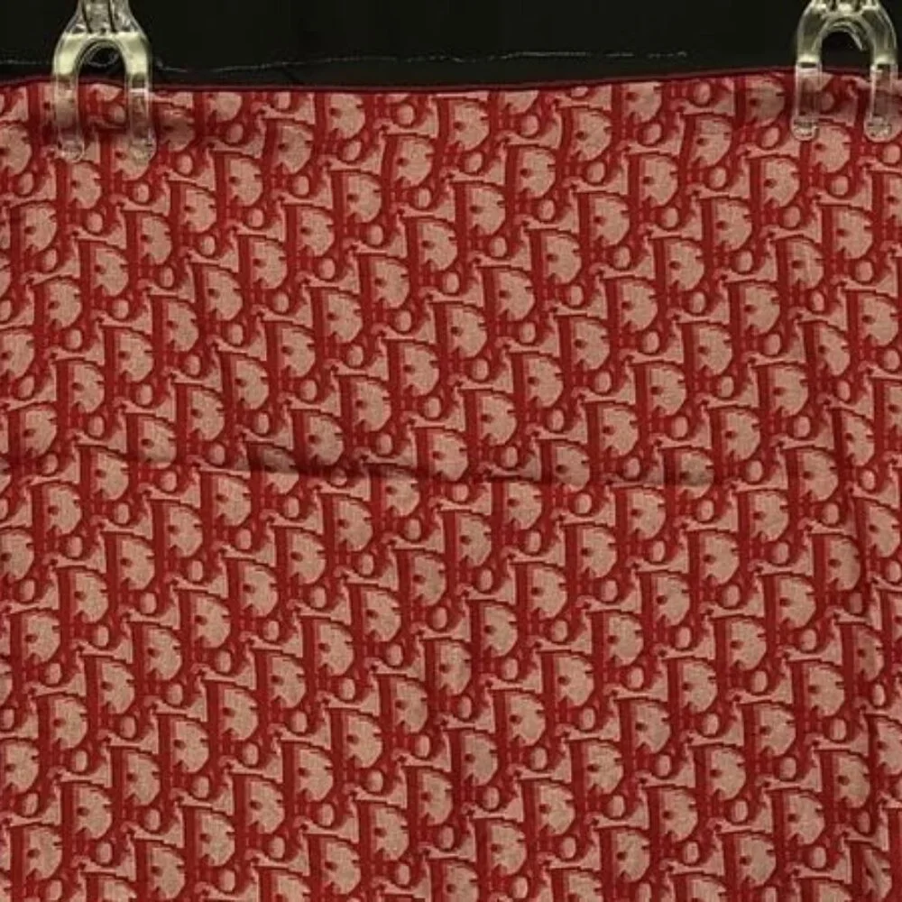 Christian Dior Scarf Trotter Red 100% Silk